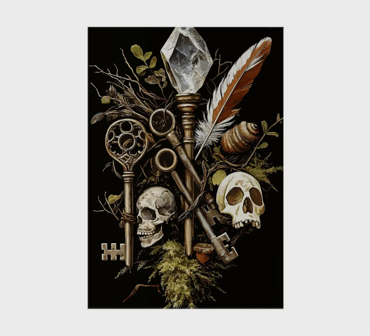 Key to the forgotten world notebook by pixelbull - medieval art and more