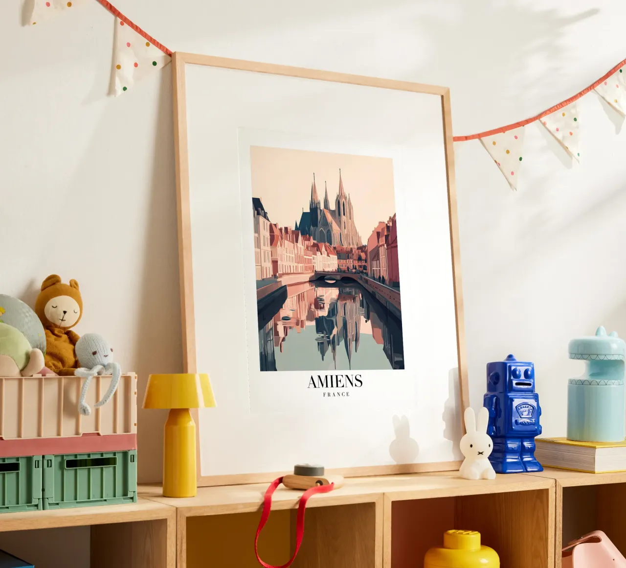 Stampa sul canale della cattedrale di Amiens - Gotico francese poster da homdeco