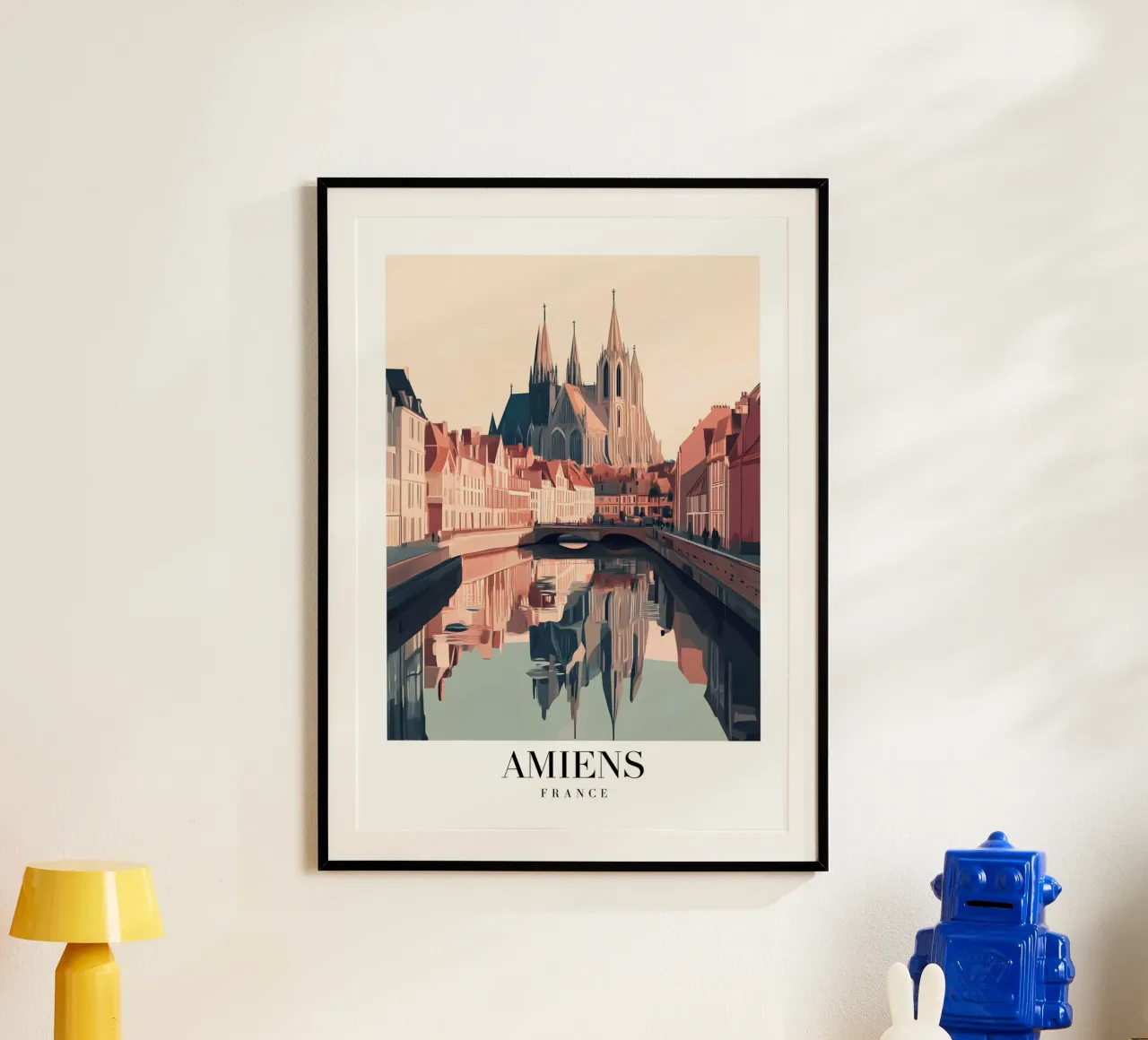 Stampa sul canale della cattedrale di Amiens - Gotico francese poster da homdeco