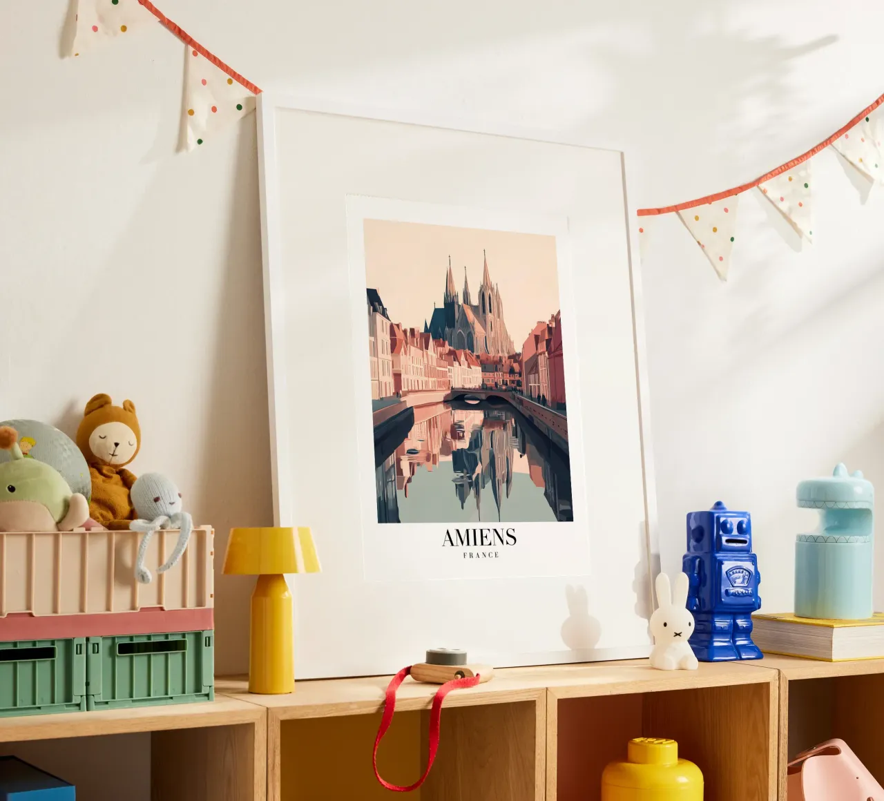 Stampa sul canale della cattedrale di Amiens - Gotico francese poster da homdeco