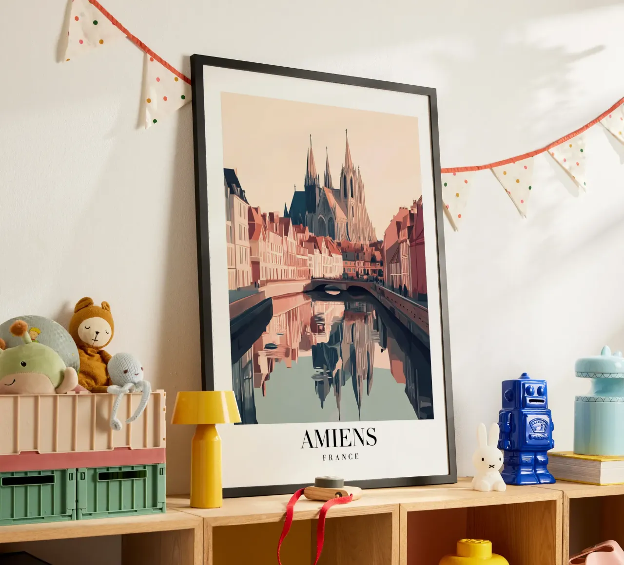 Stampa sul canale della cattedrale di Amiens - Gotico francese poster da homdeco