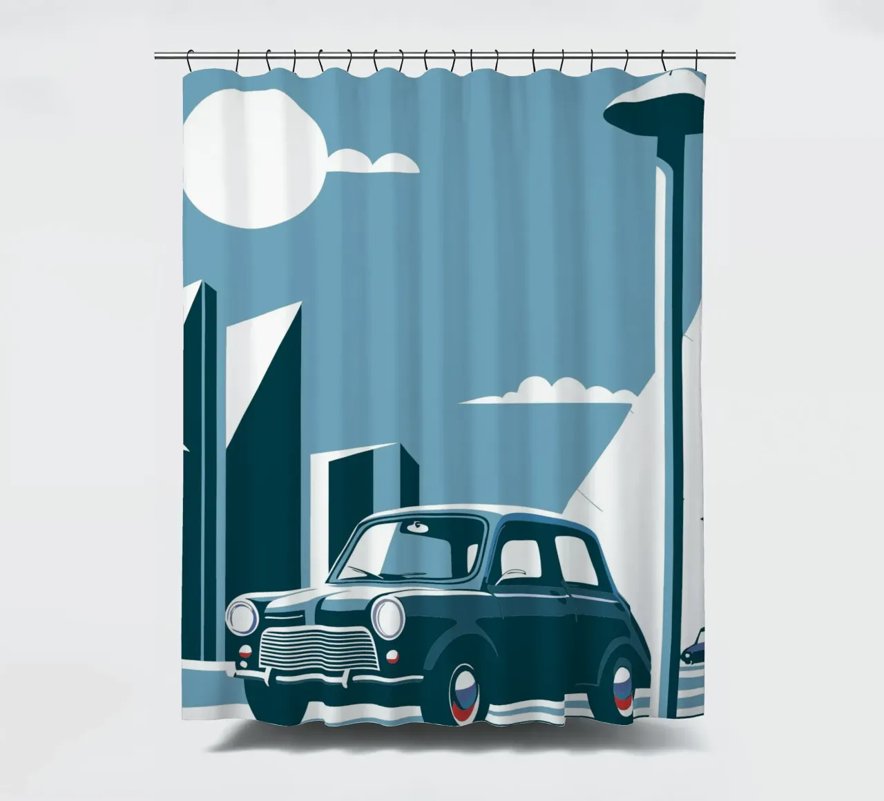 Auto d'epoca in città tenda da doccia da STORE PRESENCE