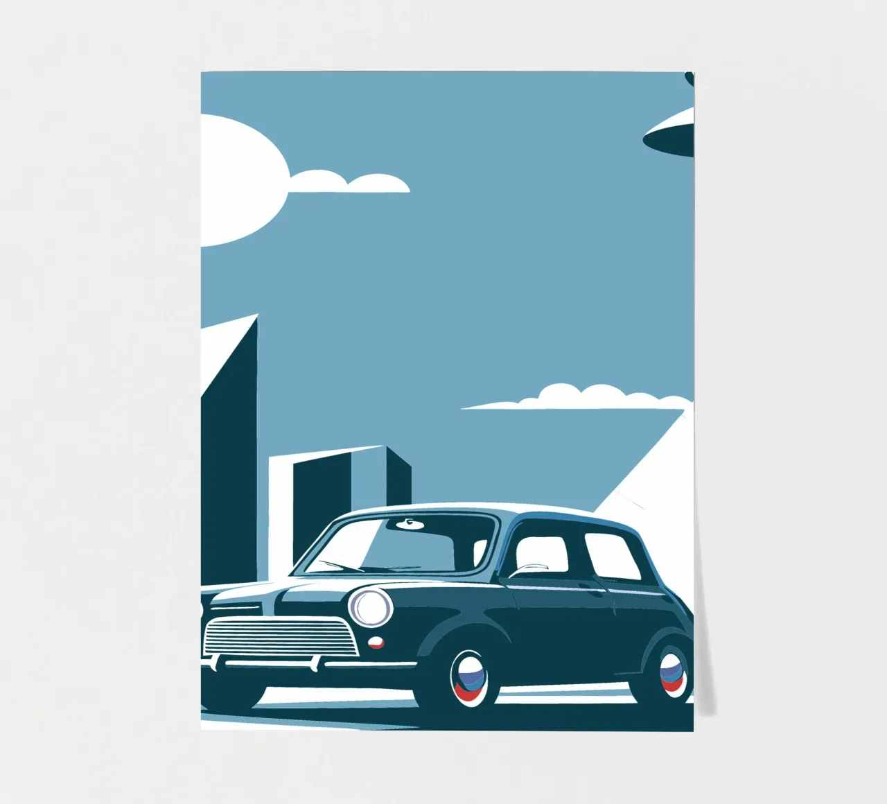 Oldtimer in der Stadt Stickerbogen von STORE PRESENCE