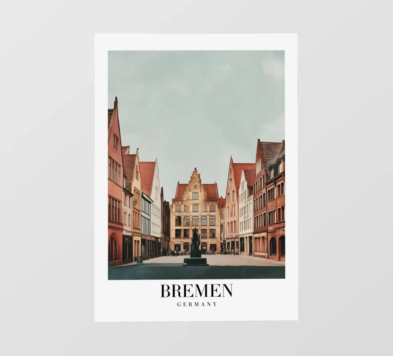 Stampa mercato Brema - Città anseatica tedesca pellicola backlit da homdeco