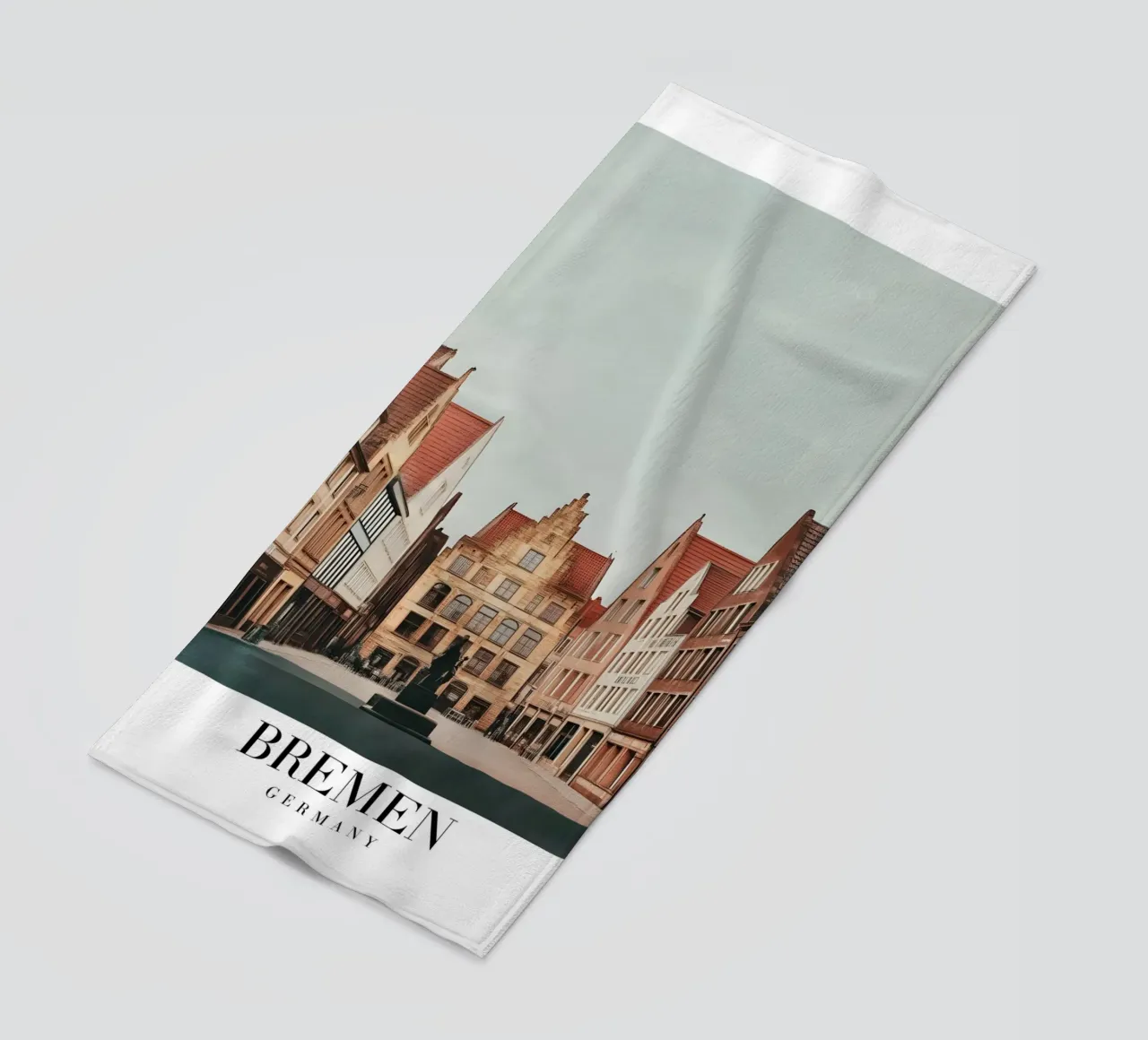 Stampa mercato Brema - Città anseatica tedesca telo mare da homdeco