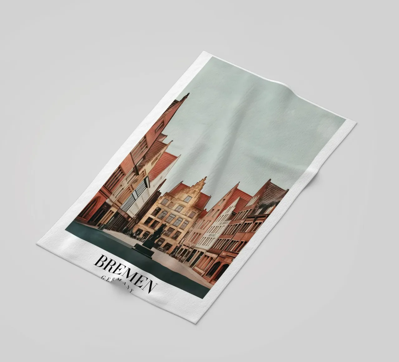 Stampa mercato Brema - Città anseatica tedesca telo mare da homdeco