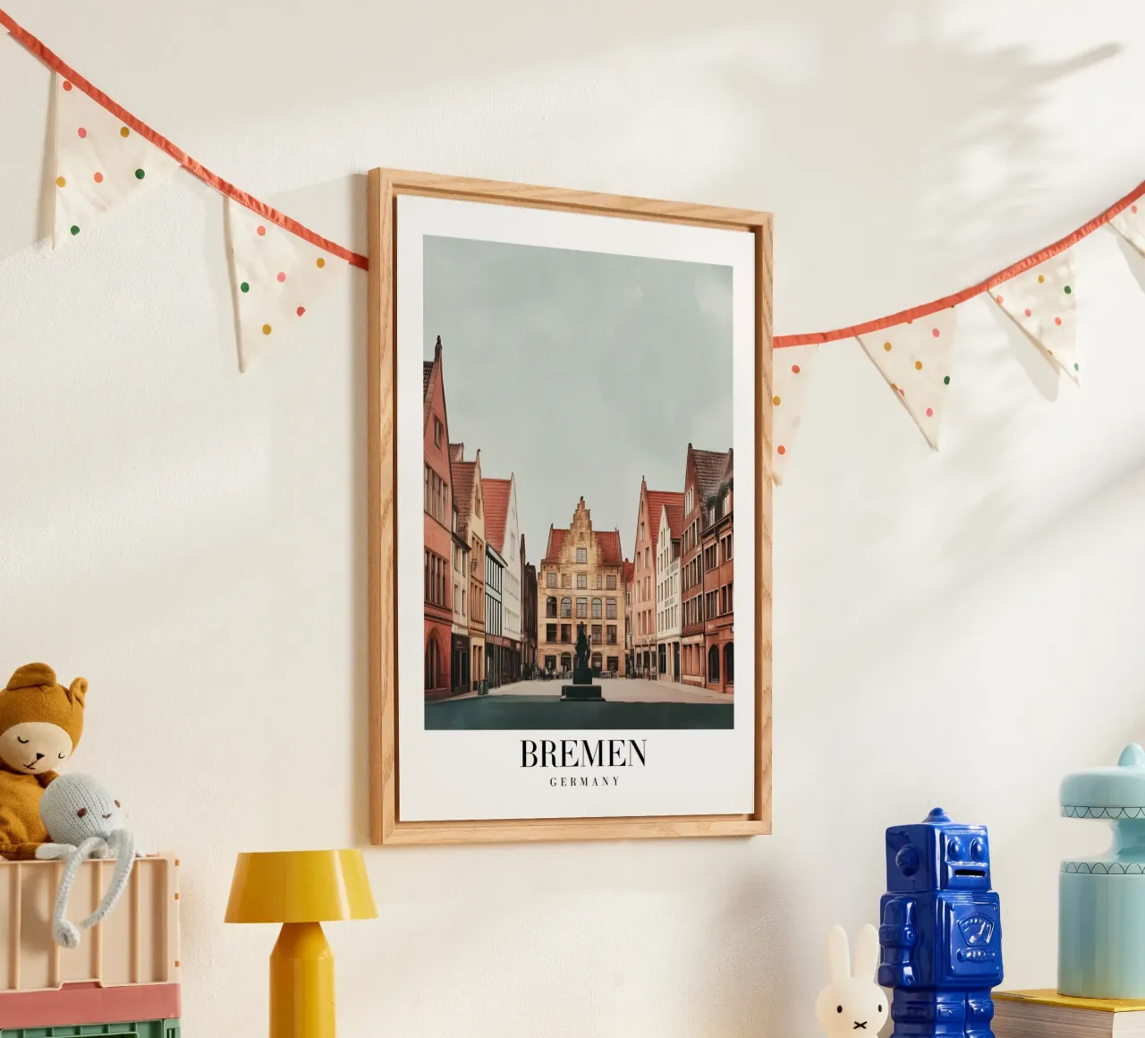Stampa mercato Brema - Città anseatica tedesca plexiglass da homdeco