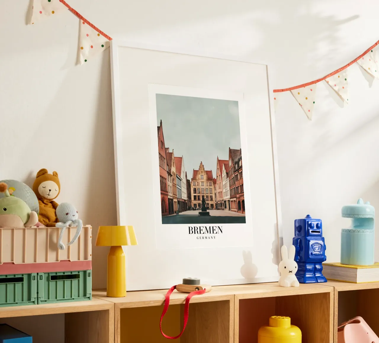 Stampa mercato Brema - Città anseatica tedesca carta hahnemühle da homdeco