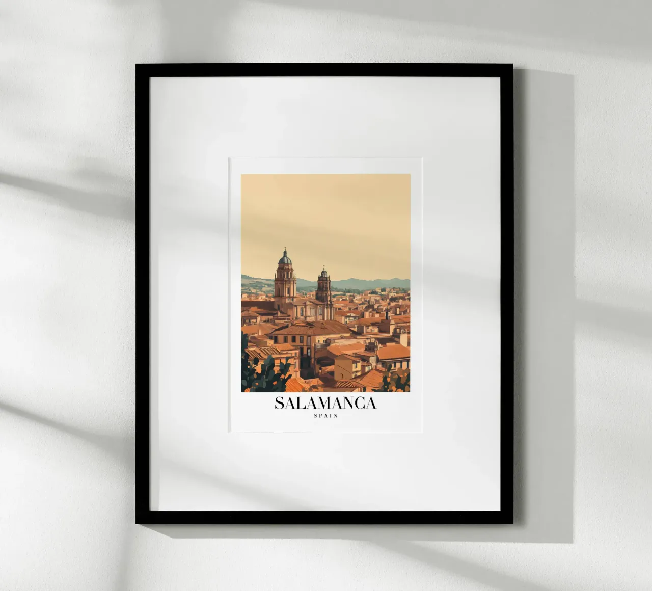 Salamanca Skyline Art Print - Renacimiento Español poster de homdeco