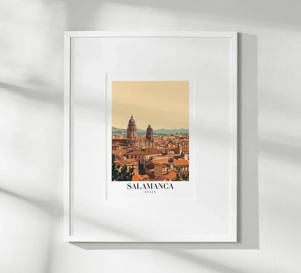 Salamanca Skyline Art Print - Renacimiento Español poster de homdeco