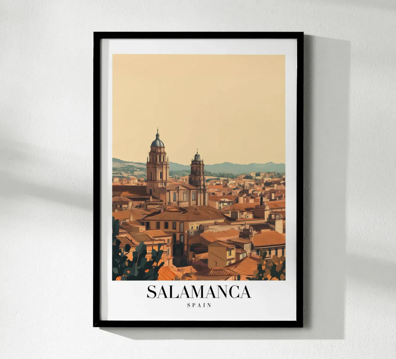 Salamanca Skyline Art Print - Renacimiento Español poster de homdeco