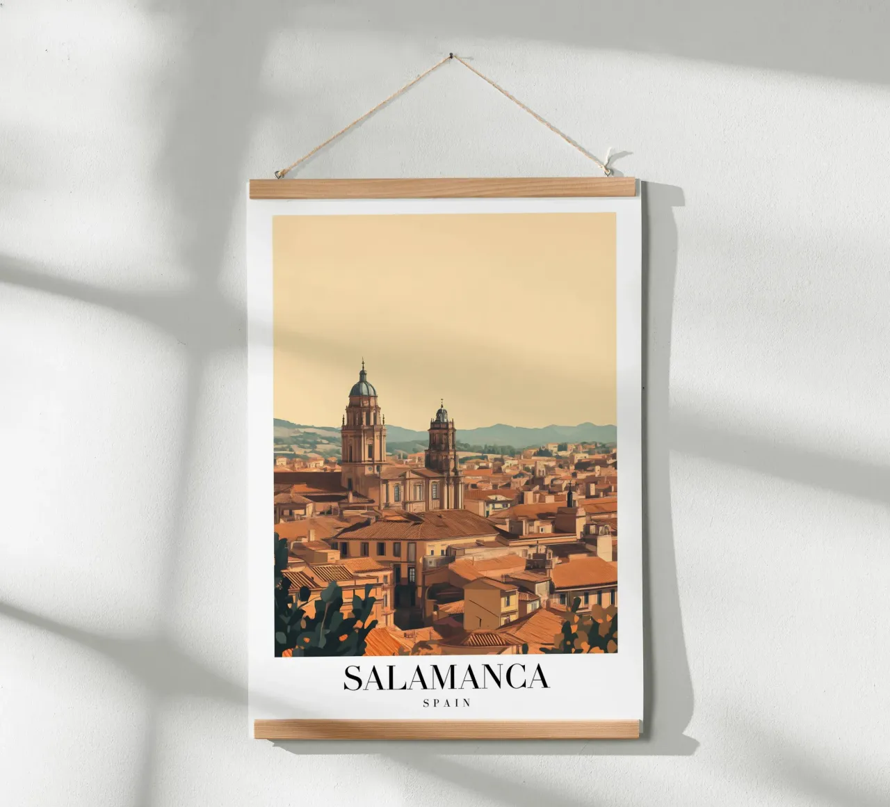 Salamanca Skyline Art Print - Renacimiento Español poster de homdeco