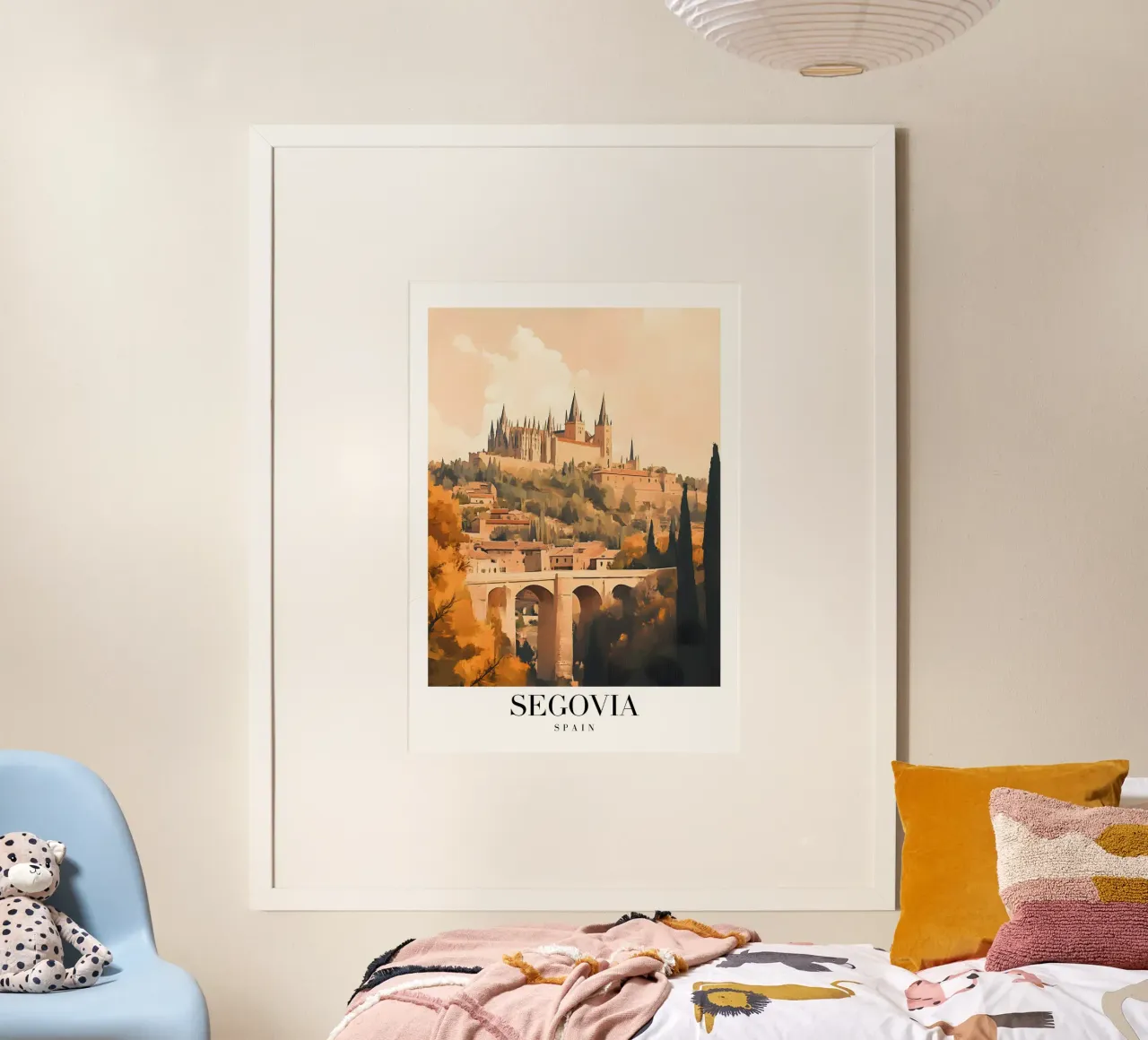 Segovia Alcázar Art Print - Spanish Castle View poster de homdeco