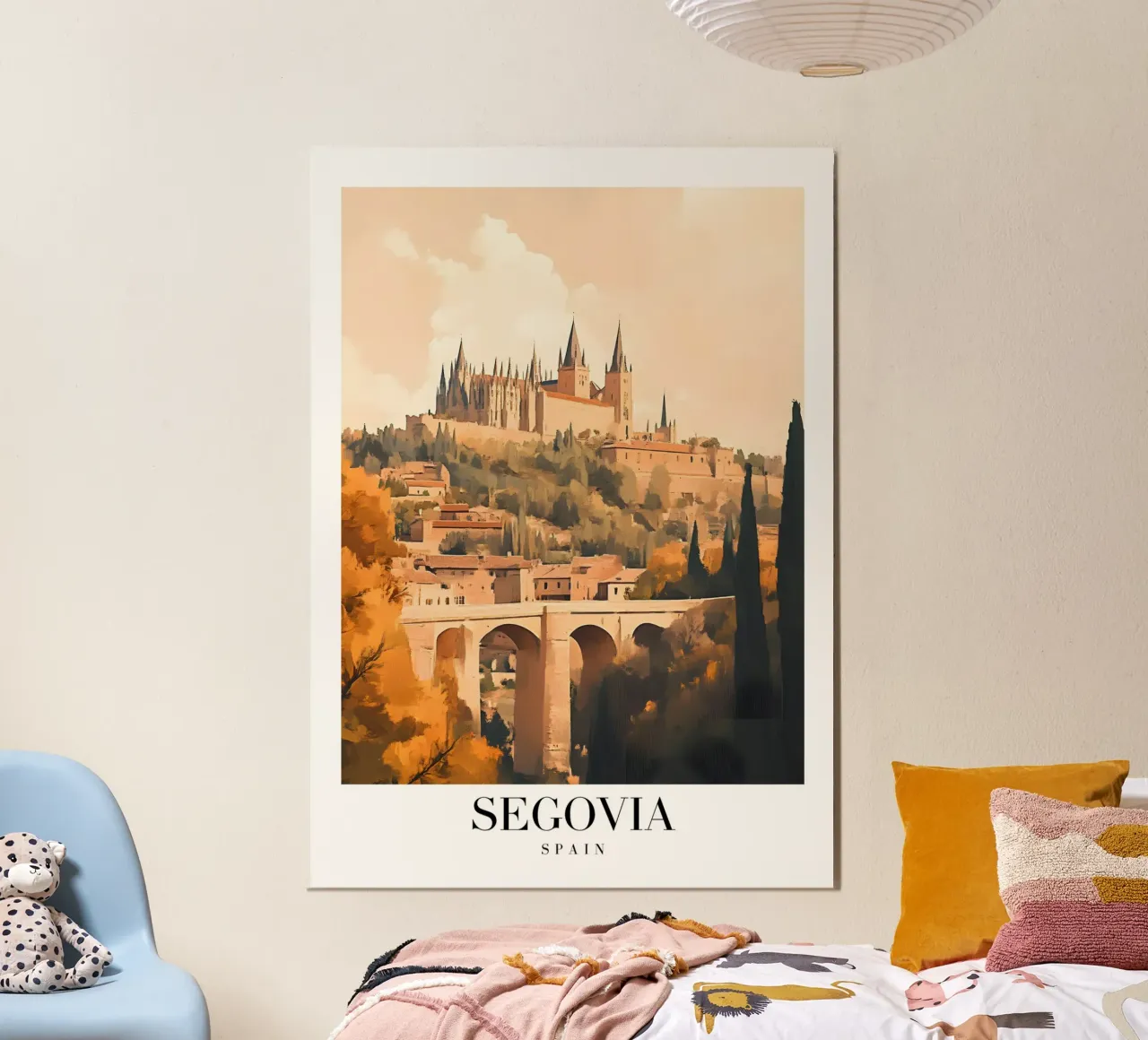 Segovia Alcázar Art Print - Spanish Castle View poster de homdeco