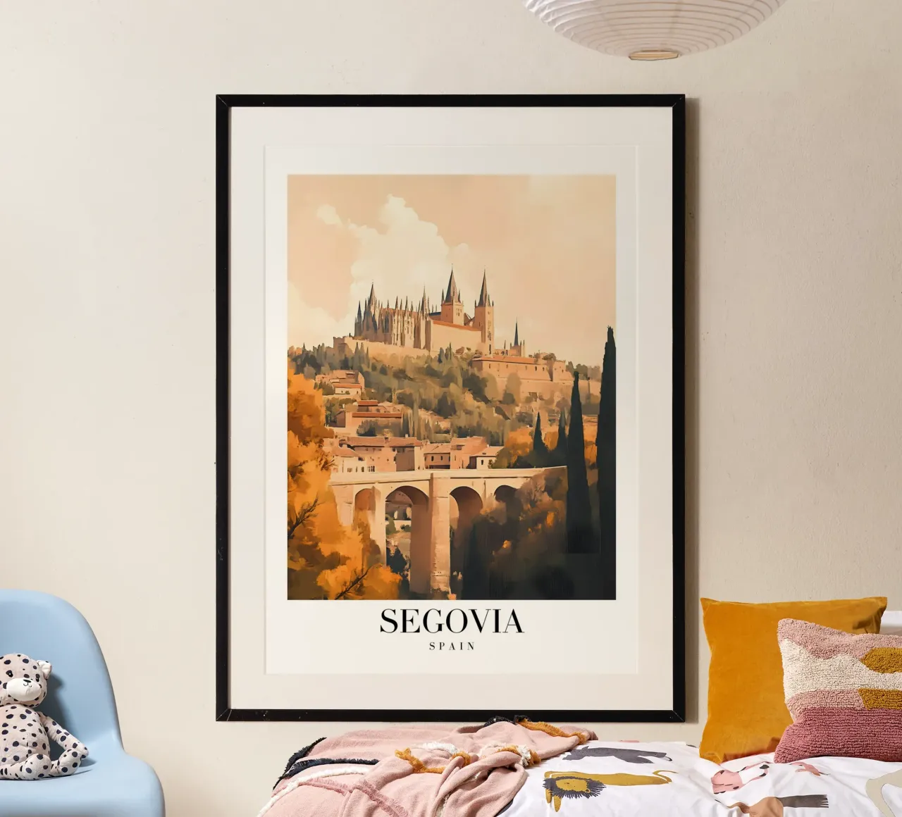 Segovia Alcázar Art Print - Spanish Castle View poster de homdeco