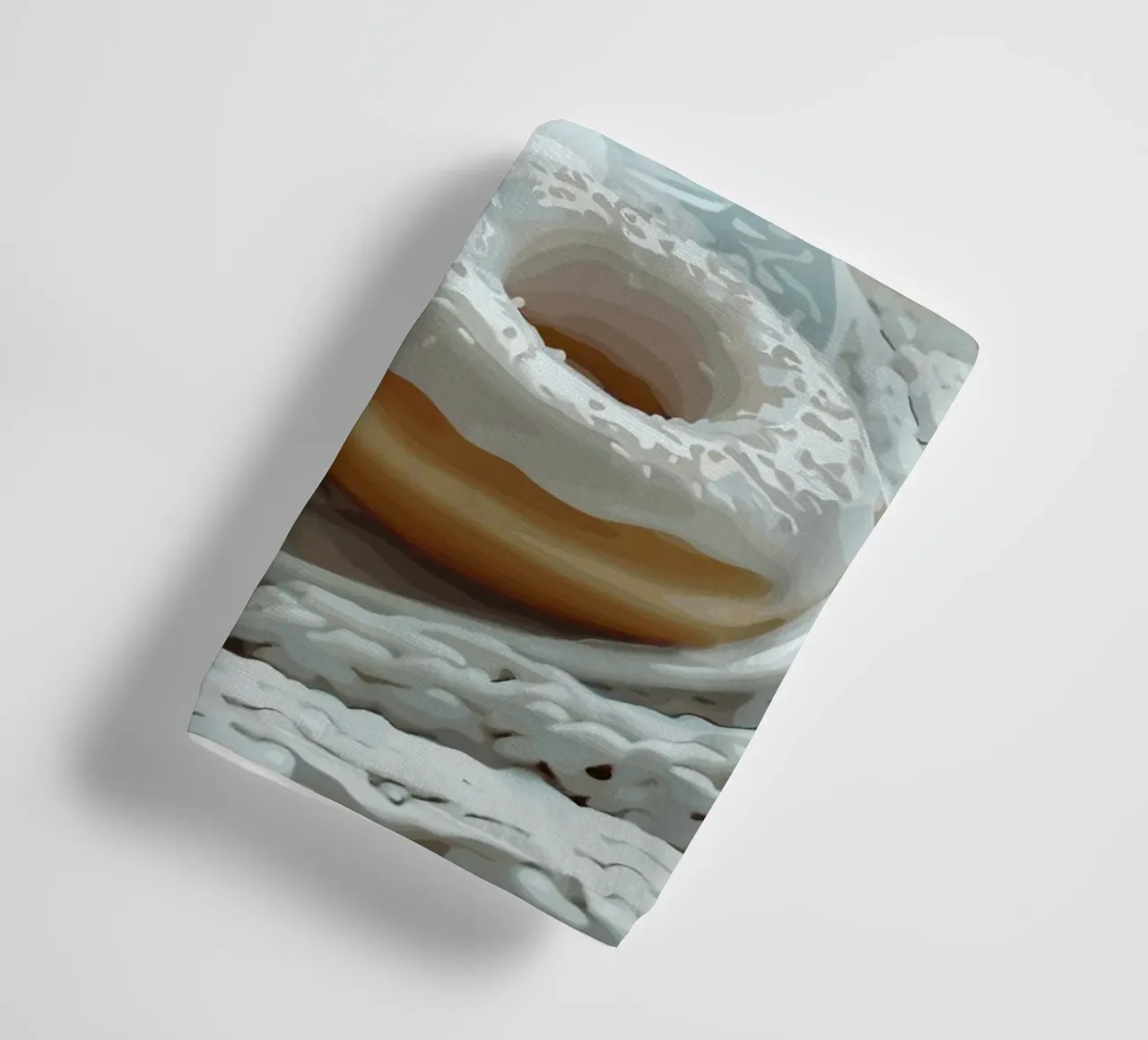 Mattinata dolce con ciambelle e cappuccino asciugamano da bagno da pixelbull - medieval art and more