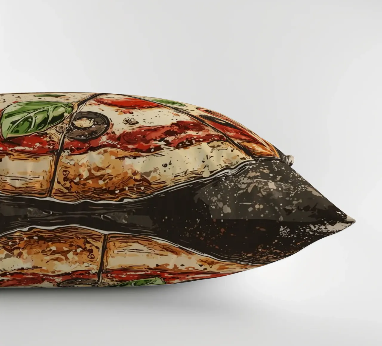 Pizza rustica con gusto italiano cuscino da pixelbull - medieval art and more