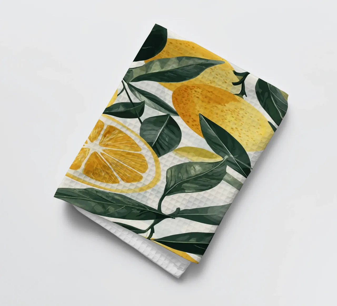 Jardin de citrons dans une composition ensoleillée torchon de pixelbull - medieval art and more