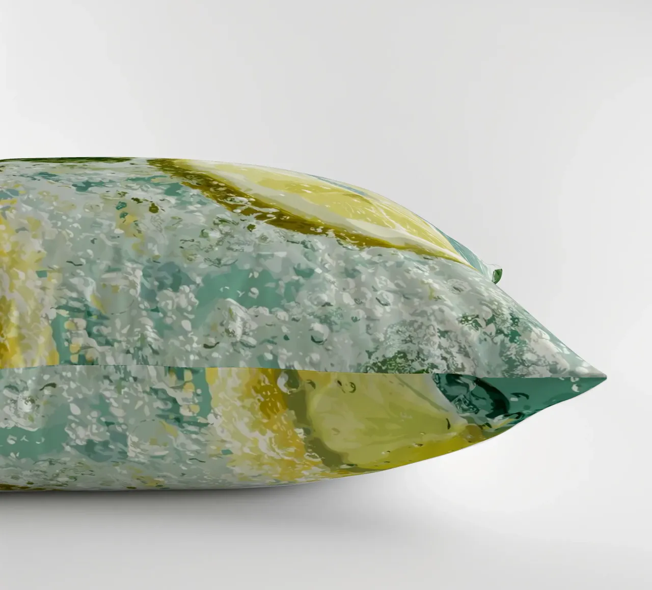 Refreshing lemons in sparkling water decorative cushion by pixelbull - medieval art and more