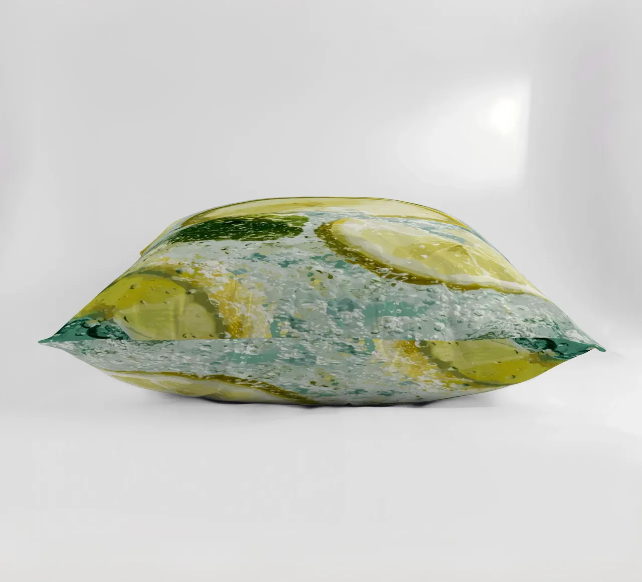 Refreshing lemons in sparkling water decorative cushion by pixelbull - medieval art and more