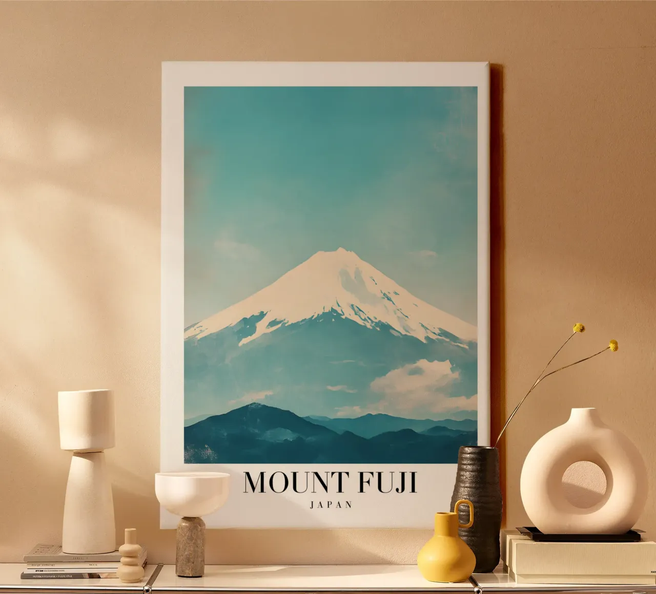 Mount Fuji Art Print - Iconic Japan Landscape canvas by homdeco