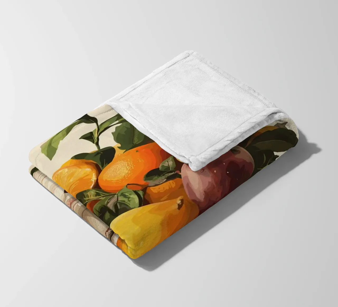 Natura morta con frutta in una ciotola classica coperta in pile da pixelbull - medieval art and more