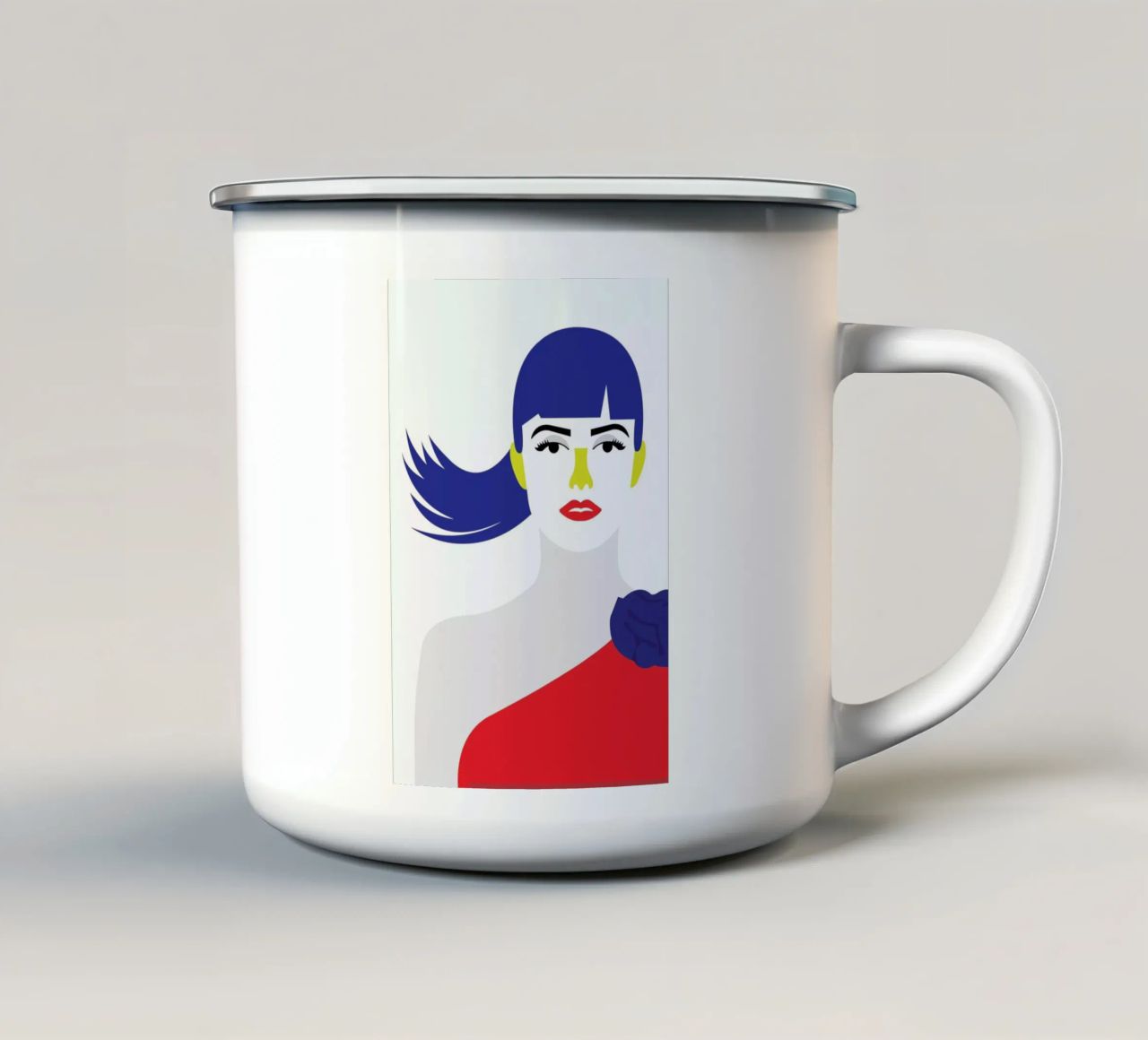 Penelope Red tazza in smalto da Dignity