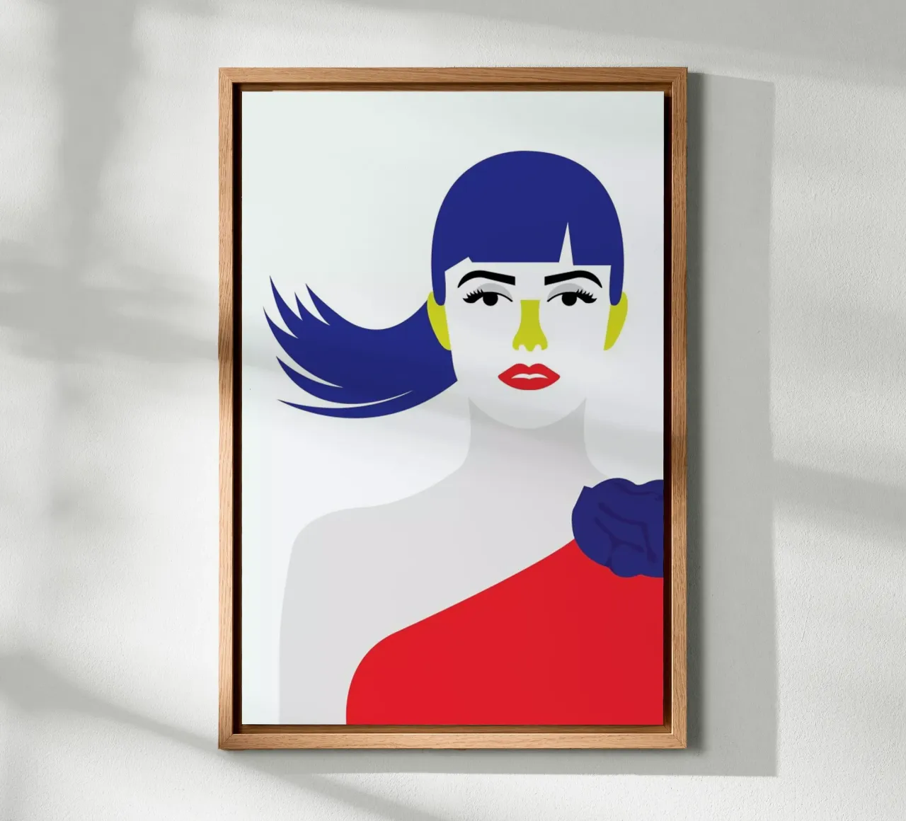 Penelope Red tela con Cornice a cassetta da Dignity
