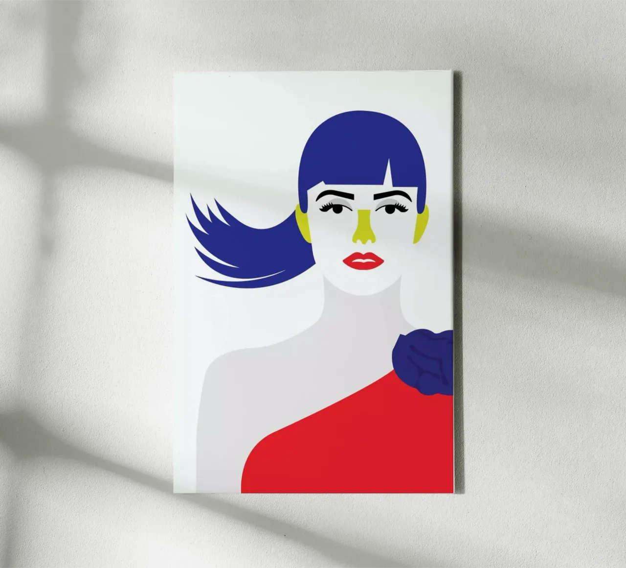 Penelope Red tela con Cornice a cassetta da Dignity