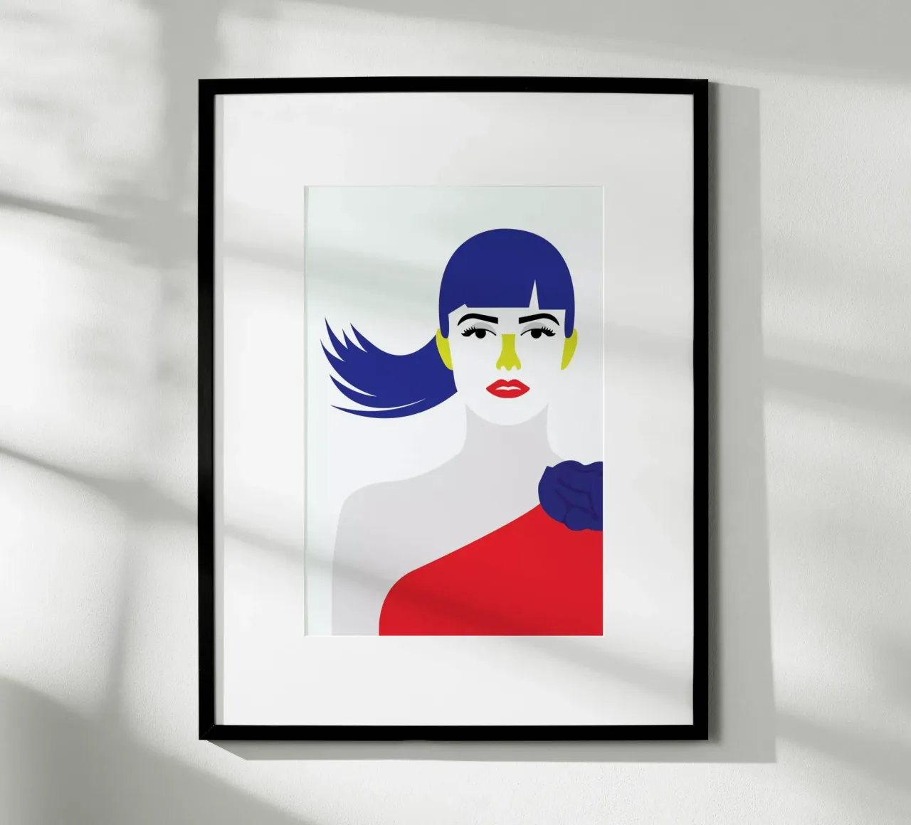 Penelope Red poster con telaio in plastica da Dignity