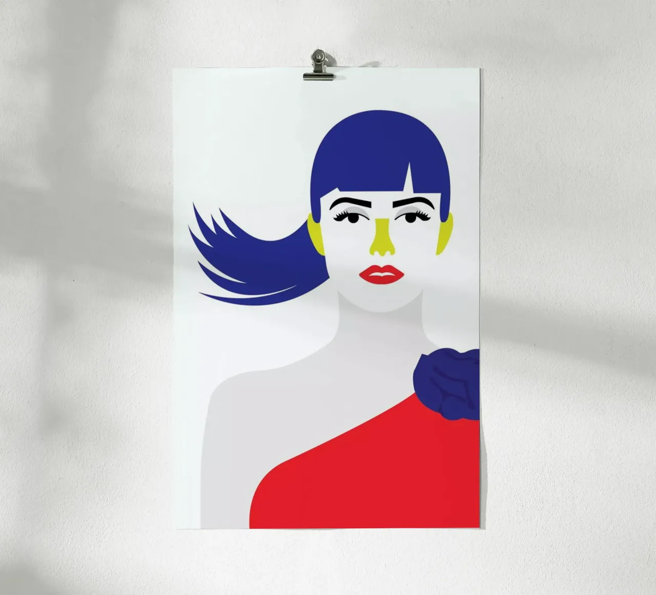 Penelope Red poster con telaio in plastica da Dignity