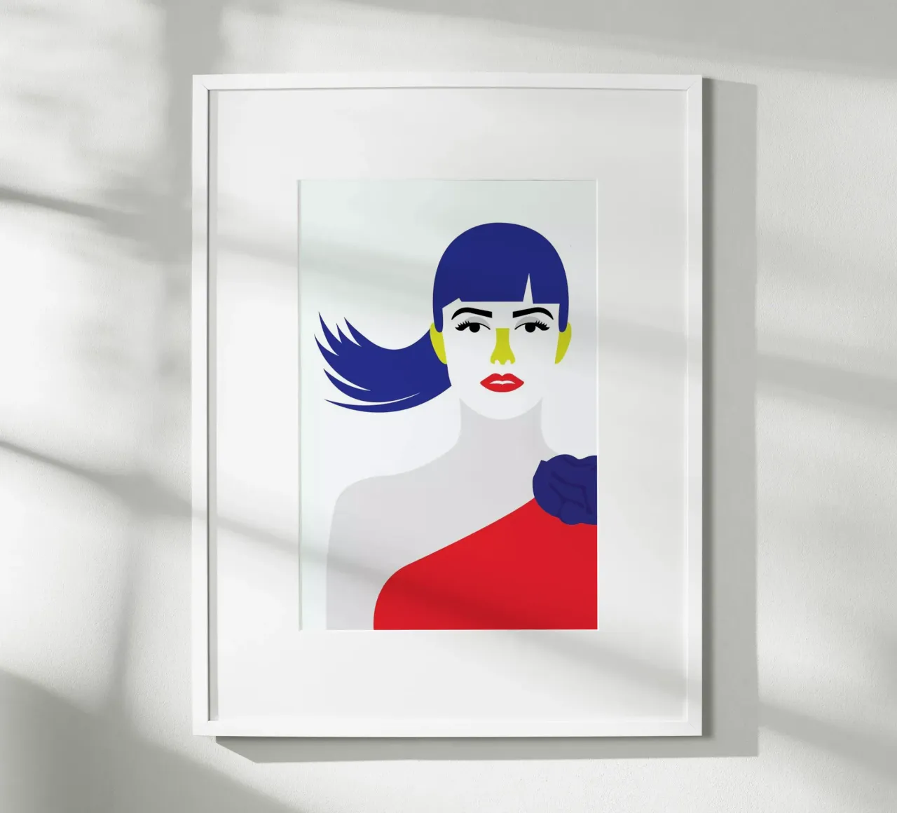 Penelope Red poster con telaio in plastica da Dignity