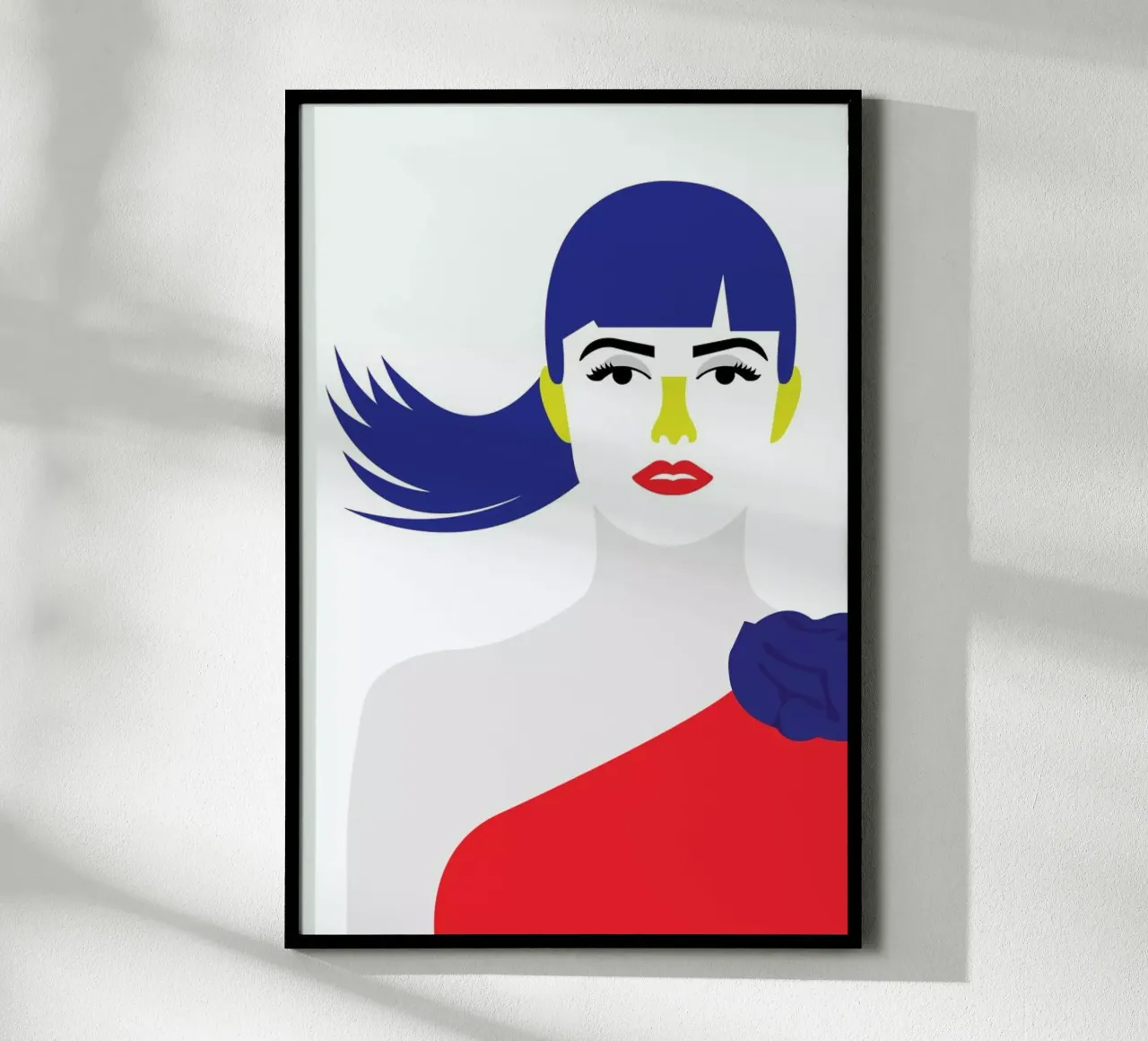 Penelope Red poster con telaio in plastica da Dignity