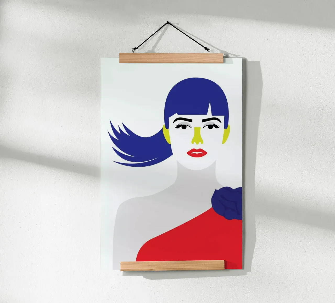 Penelope Red poster con telaio in plastica da Dignity