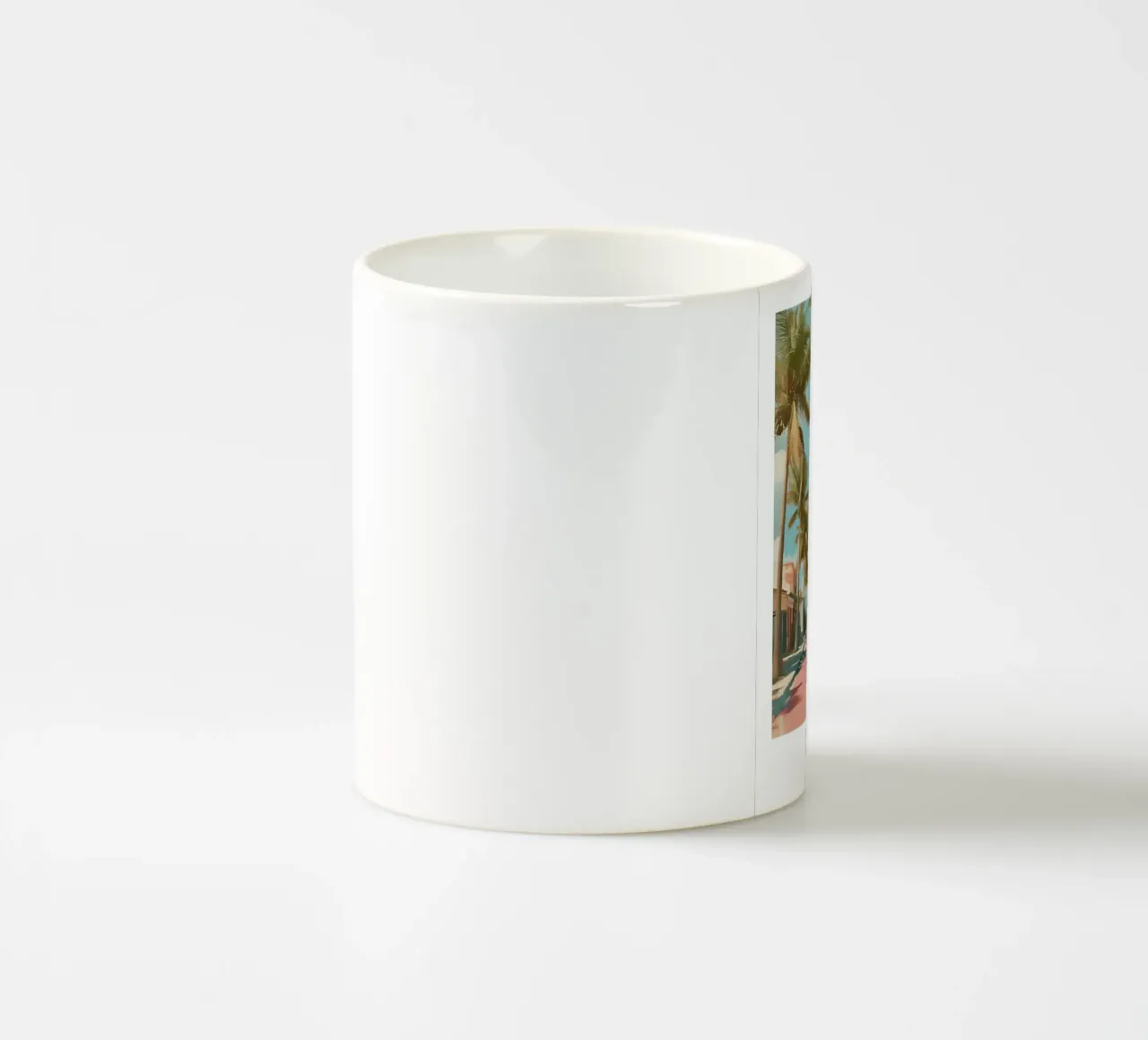 Stampa d'arte su auto d'epoca dell'Avana - Cuba Retro Scene tazza in ceramica da homdeco
