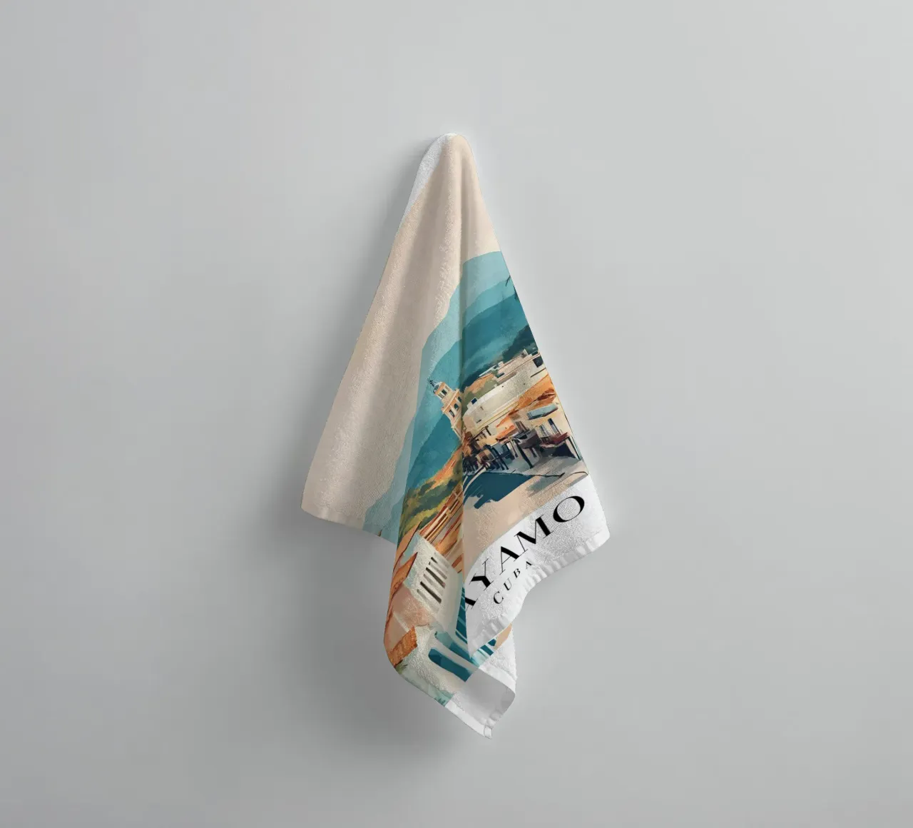 Bayamo Cuba Cityscape Art Print - Historic Charm towel by homdeco