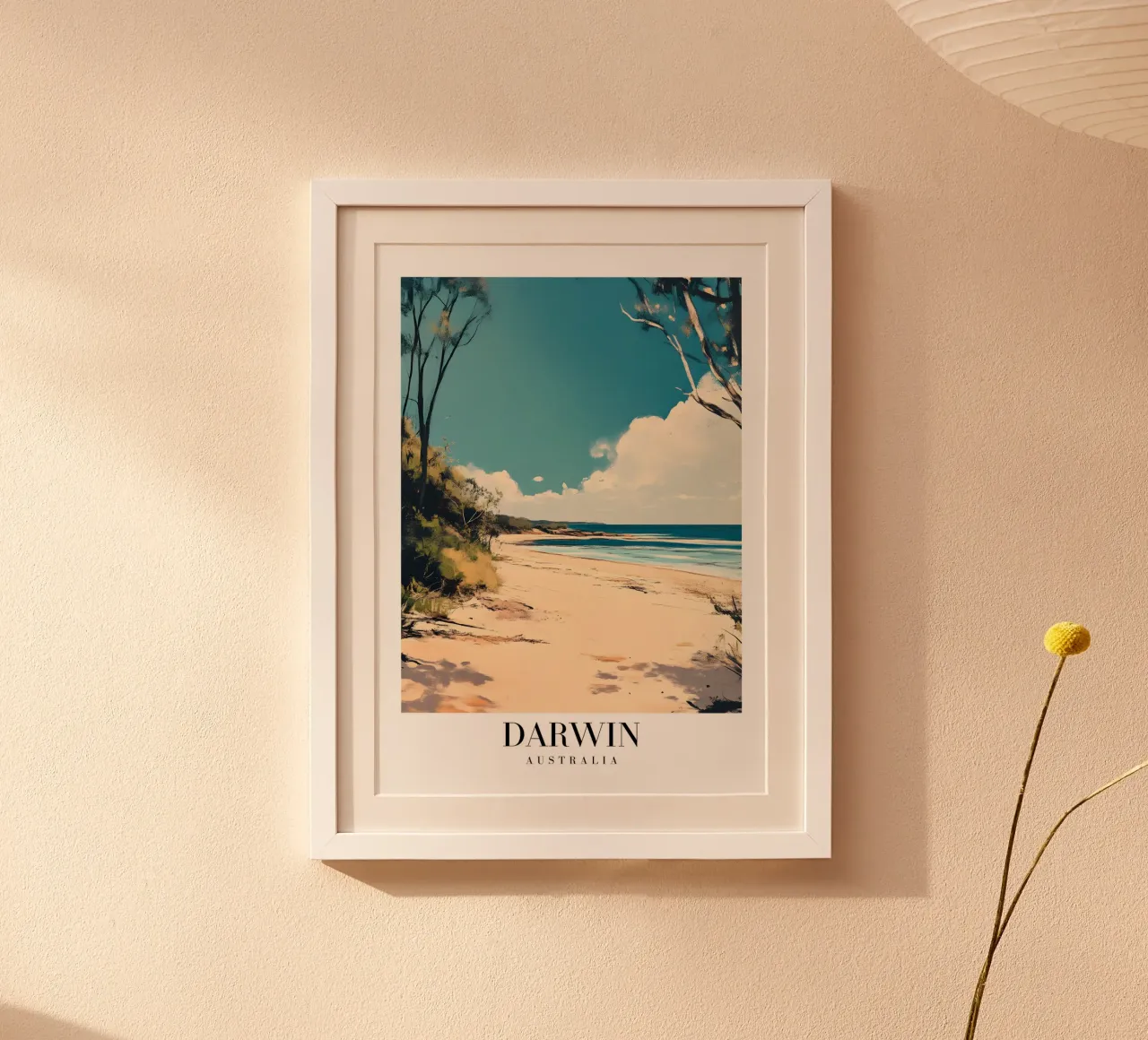 Stampa d'arte sulla spiaggia di Darwin - Costa del Territorio del Nord poster da homdeco