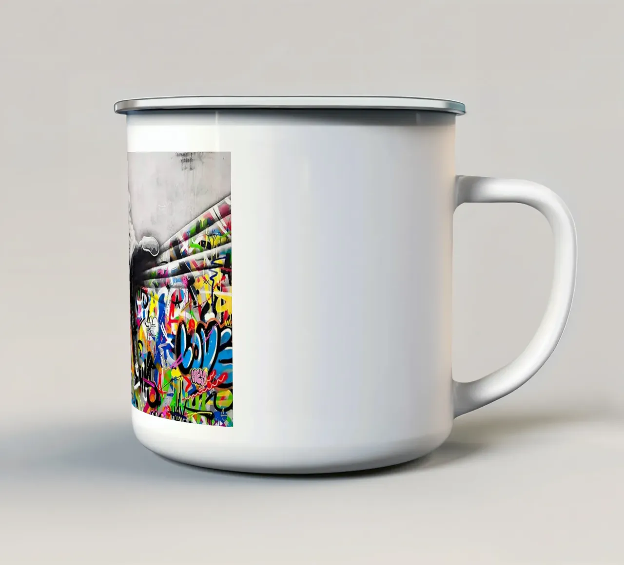 The Graffiti Art tazza in smalto da Martin studio