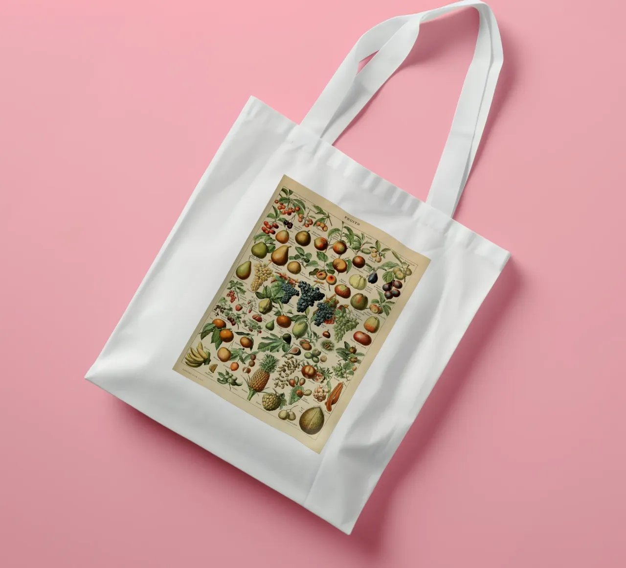 apples pears grapes lemons fruit tote bag by Graham Robertson