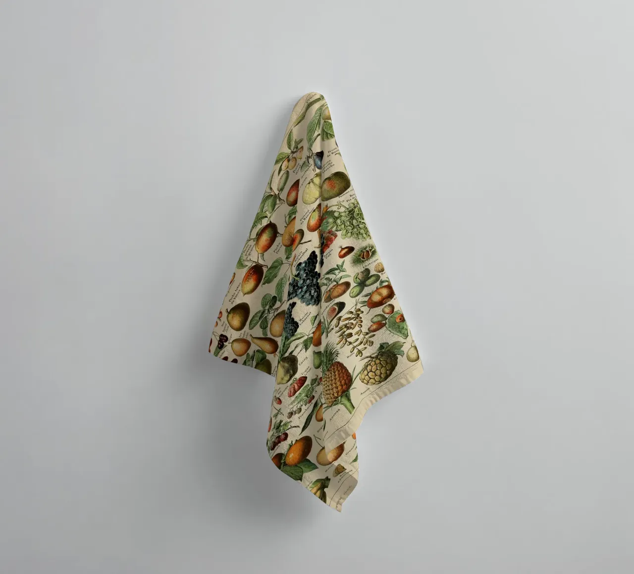 mele pere uva limoni frutta asciugamano da bagno da Graham Robertson