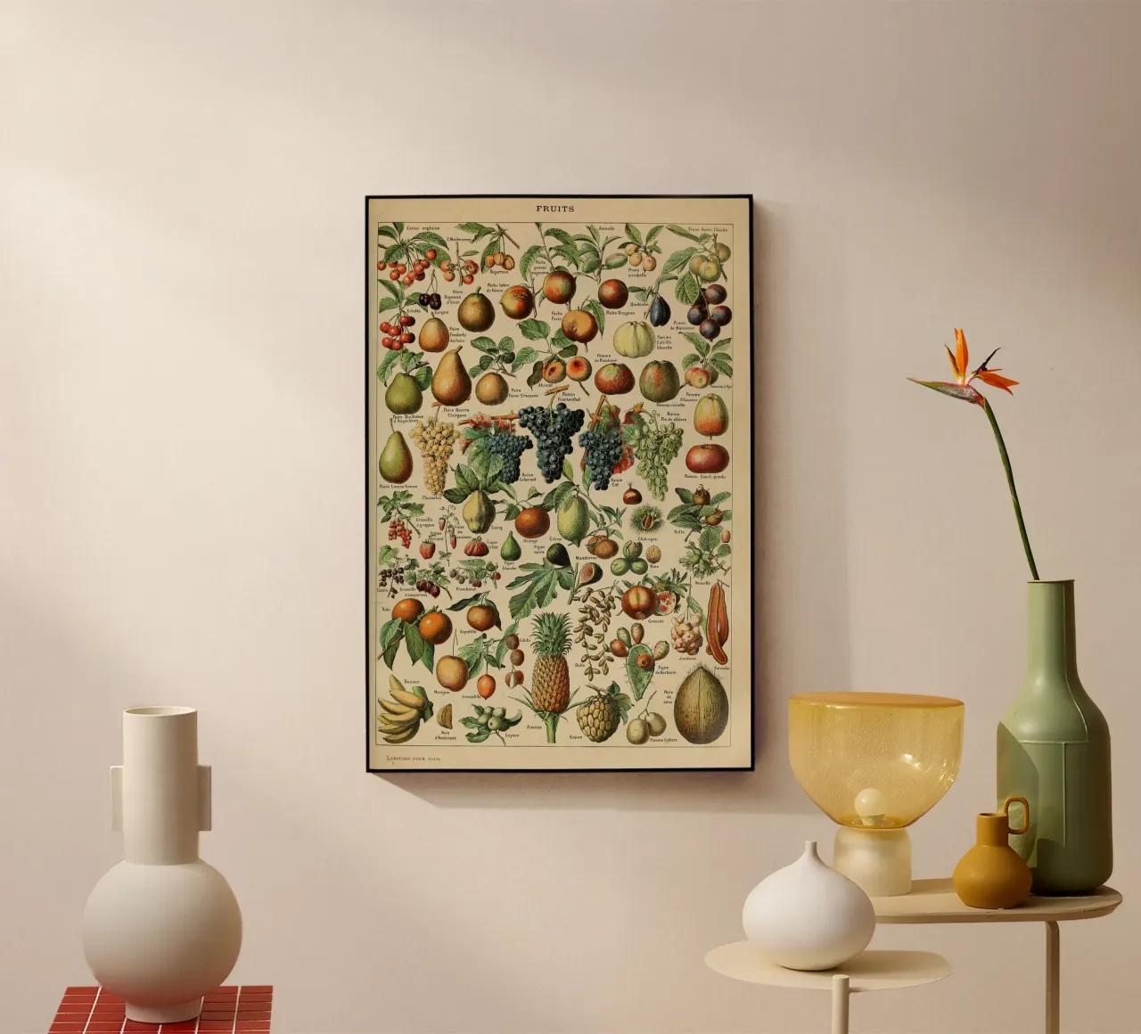 mele pere uva limoni frutta plexiglass da Graham Robertson