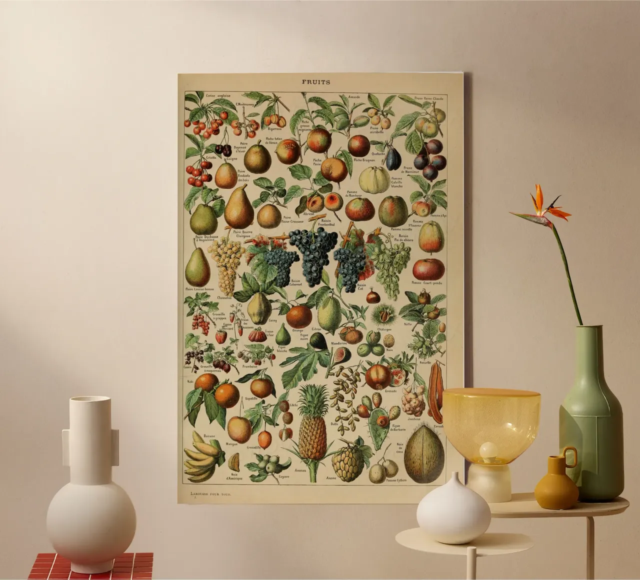 mele pere uva limoni frutta tela da Graham Robertson