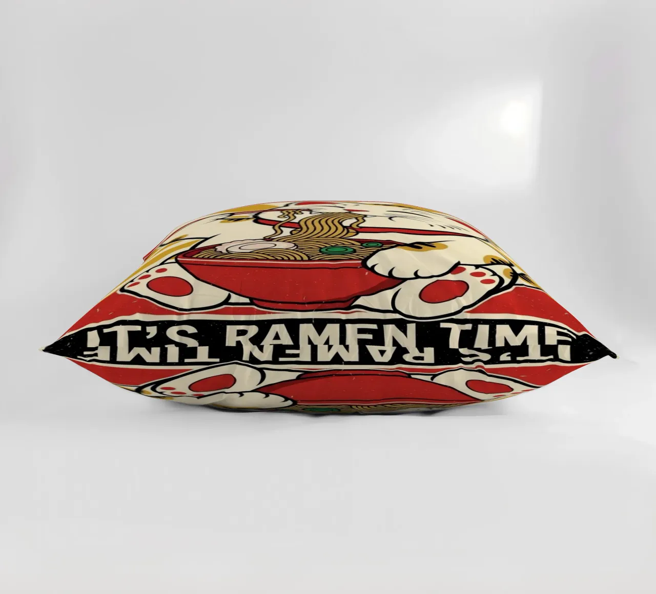 UMAI RAMEN CAT POSTER GIAPPONESE cuscino da Sentinal