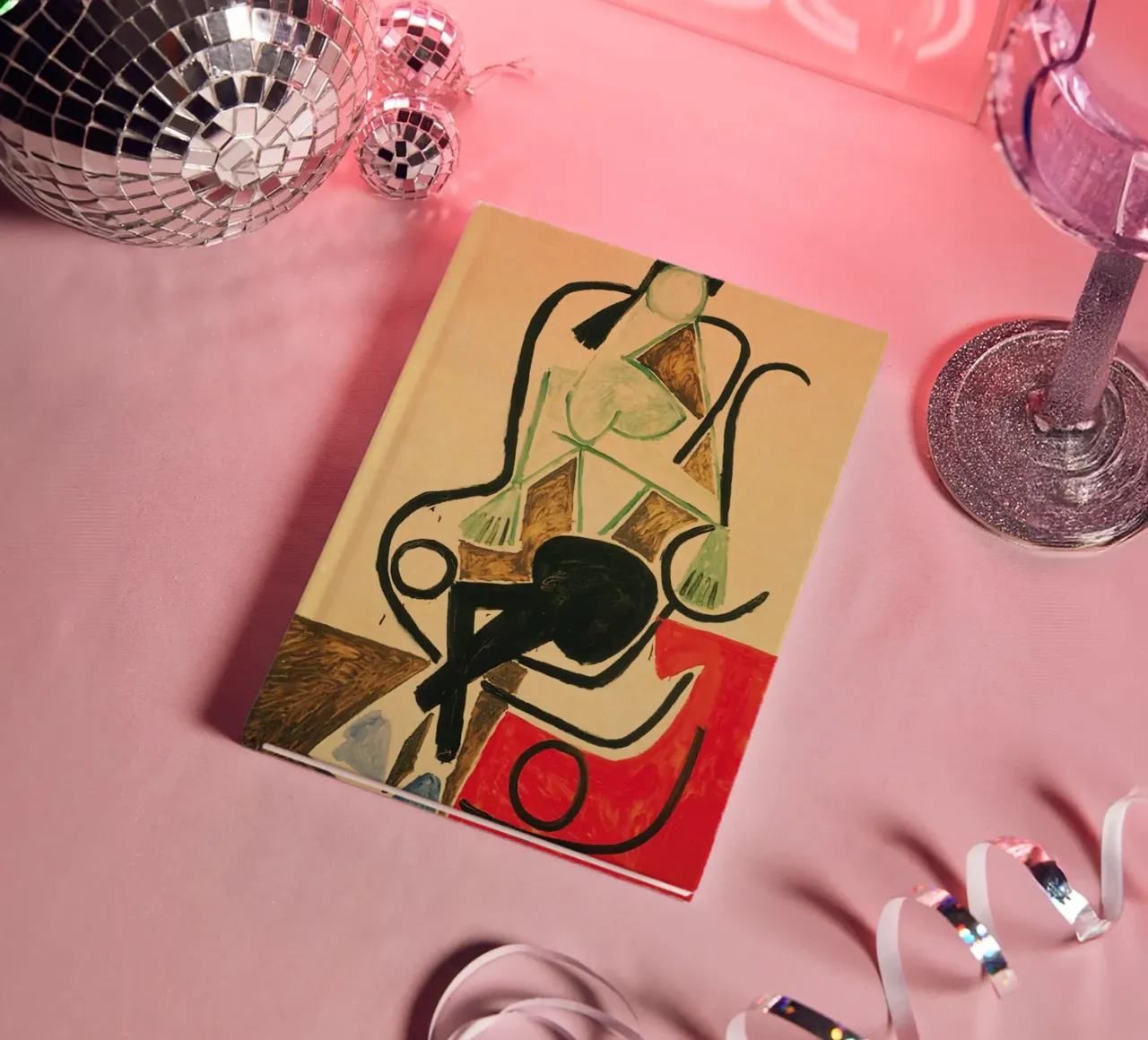 seated figure chair abstract form notebook by Amber Hughes