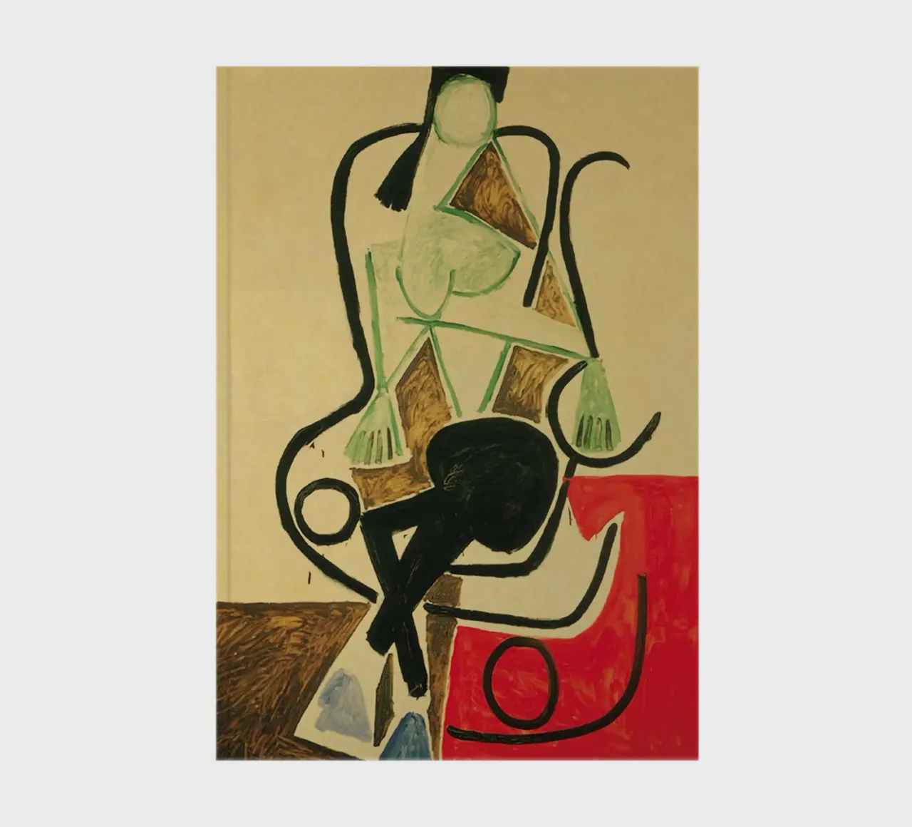 seated figure chair abstract form notebook by Amber Hughes