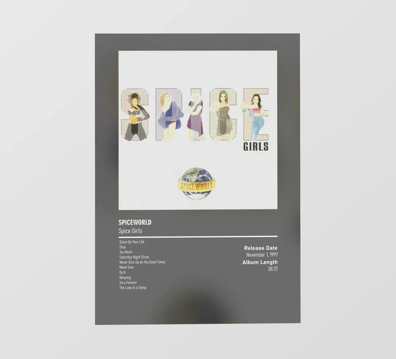 Spiceworld (1997) by Spice Girls telo in pvc da DGUnder