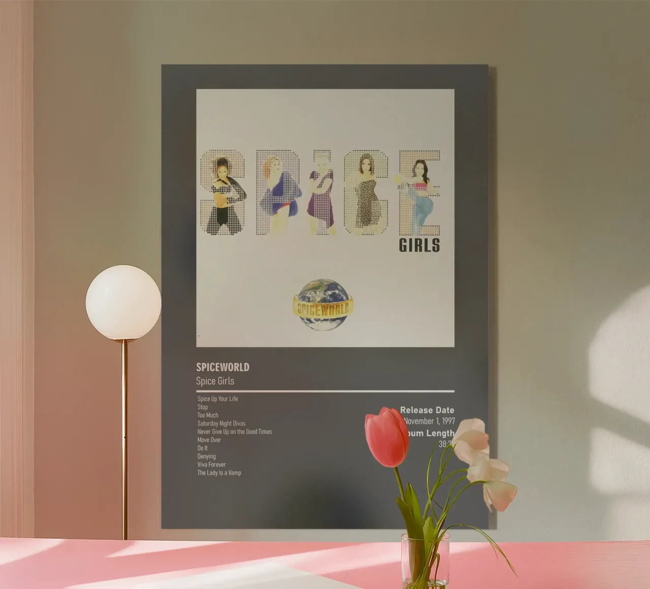 Spiceworld (1997) by Spice Girls plexiglass da DGUnder