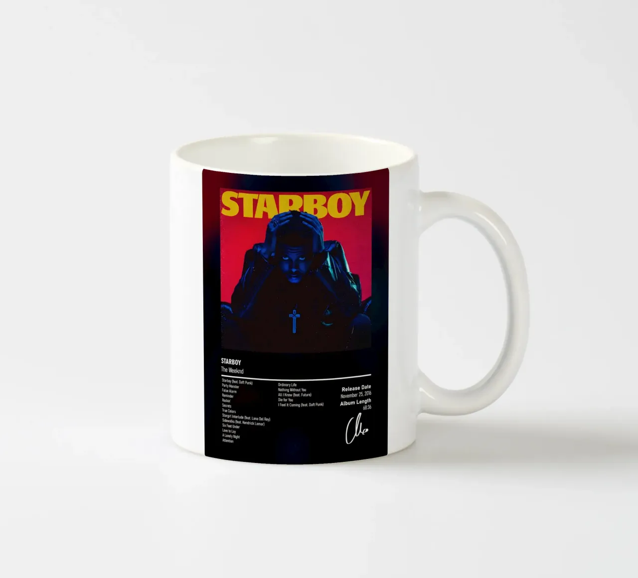 Starboy (2016) by The Weeknd tazza in ceramica da DGUnder