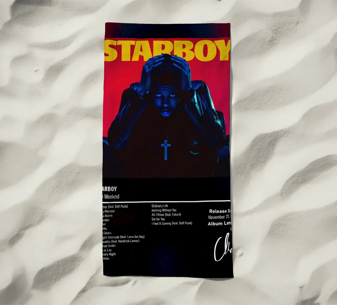 Starboy (2016) by The Weeknd telo mare da DGUnder
