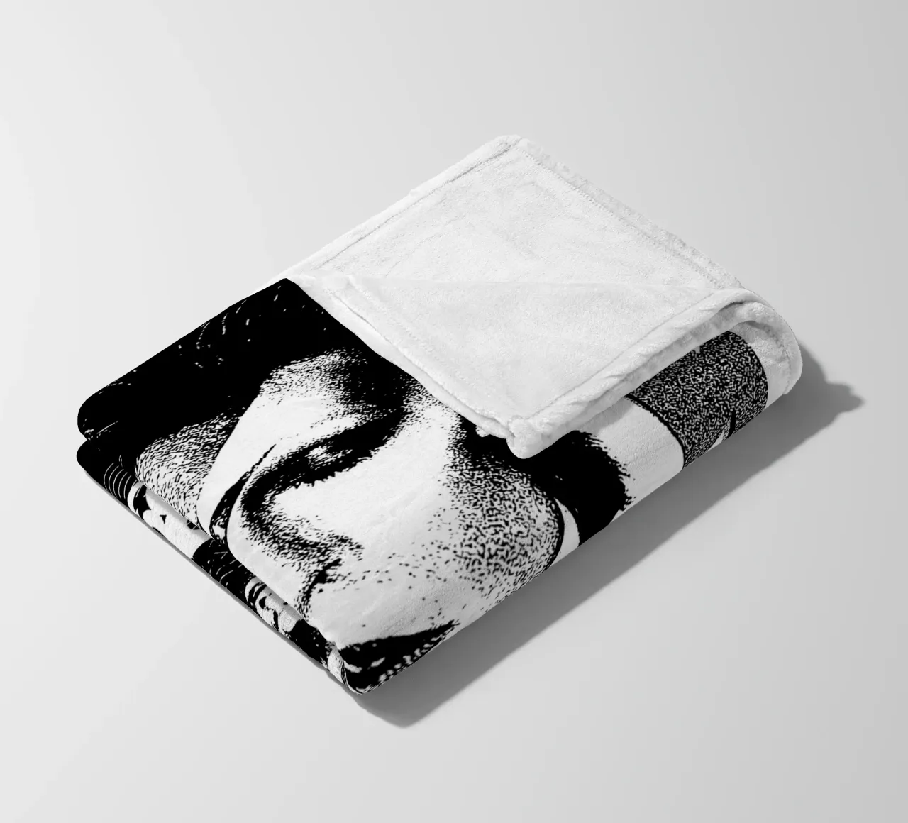 Let'S Spend The Night Together black white fleece blanket by music soul